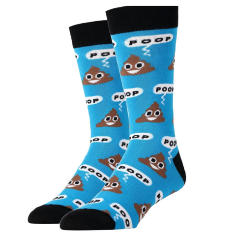 Blue Poop Socks (Pair)