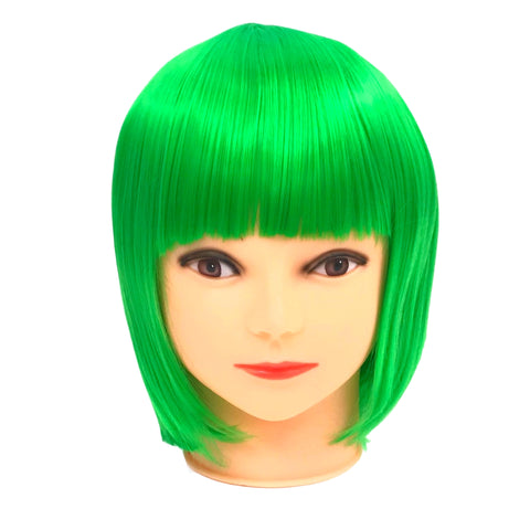 Neon Green Bob Wig (Each)