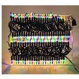 Purple, Green and Gold Mini Mardi Gras String of 100 Lights 22' (Each)