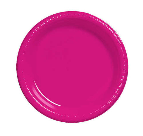 7" Hot Magenta Plate (Pack of 20)