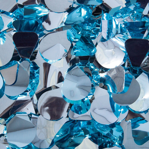 Turquoise Metallic Petal Paper (Roll)