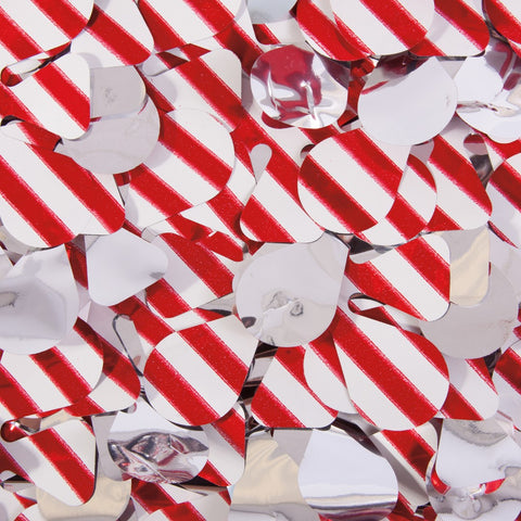 Candy Cane Metallic Petal Paper (Roll)