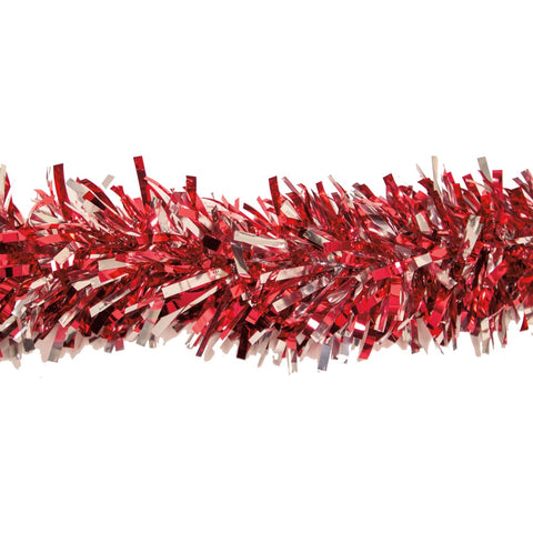 Metallic Red & Metallic Silver Twist 4" X 25' (Roll)
