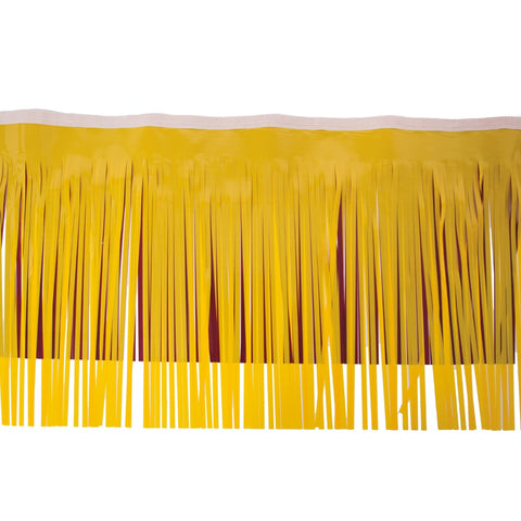 Maroon & Spanish Gold Vinyl Fringe 15" X 10' (Pack)