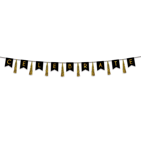 Celebrate Tassel Banner 13" x 12' (Each)