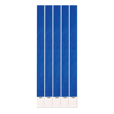 Blue Tyvek Wristbands .75" x 10" (Pack of 100)