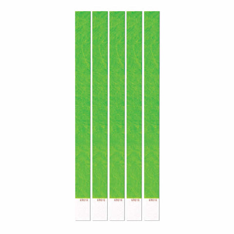 Neon Lime Tyvek Wristband .75" x 10" (Pack of 100)