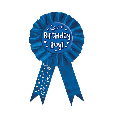 Birthday Boy Award Ribbon 3.75" x 6.5" (Each)