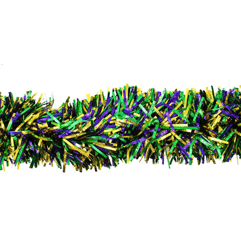 Purple, Green and Gold Jumbo Garland 9' x 10" (Each)