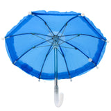 Blue Umbrella with Ruffle 5" (Each)