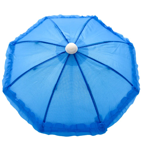 Blue Umbrella with Ruffle 5" (Each)