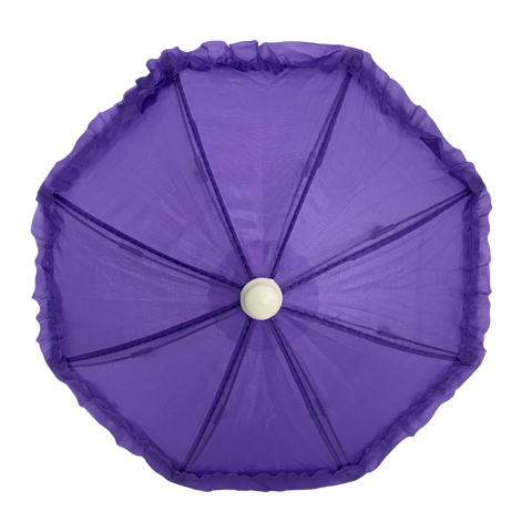 Purple Umbrella with Ruffle 5" (Each)