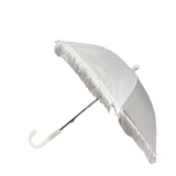 White Umbrella with Fringe 14.5" (Each)