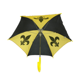 Black and Gold Umbrella with Fleur de Lis 14.5" (Each)