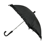 Black Umbrella with Ruffle 14.5" (Each)