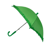 Green Umbrella with Ruffle 14.5" (Each)