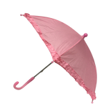 Light Pink Umbrella with Ruffle 14.5" (Each)