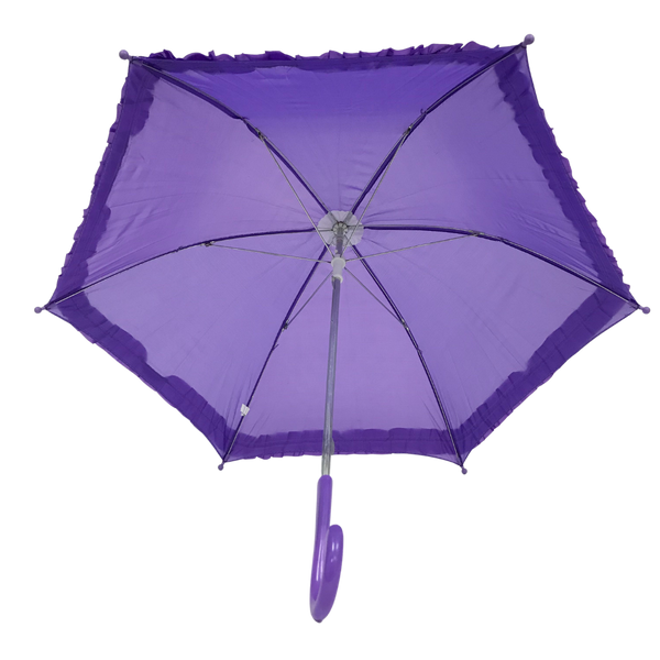 Lavender Umbrella with Ruffle 14.5