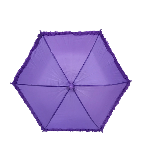 Lavender Umbrella with Ruffle 14.5" (Each)