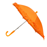 Orange Umbrella with Ruffle 14.5" (Each)