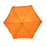 Orange Umbrella with Ruffle 14.5" (Each)