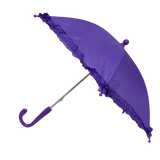 Purple Umbrella with Ruffle 14.5" (Each)