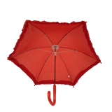 Red Umbrella with Red Ruffle 14.5" (Each)
