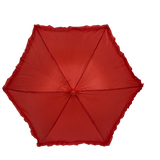Red Umbrella with Red Ruffle 14.5" (Each)