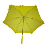 Yellow Umbrella with Ruffle 14.5" (Each)