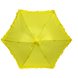 Yellow Umbrella with Ruffle 14.5" (Each)