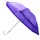 Purple Umbrella with Ruffle 17.75" (Each)