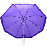 Purple Umbrella with Ruffle 17.75" (Each)