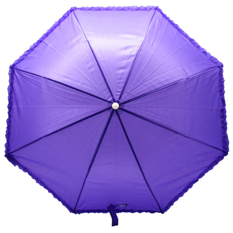 Purple Umbrella with Ruffle 17.75" (Each)