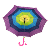 Rainbow Umbrella with White Polka Dots 19.5" (Each)