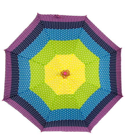 Rainbow Umbrella with White Polka Dots 19.5" (Each)