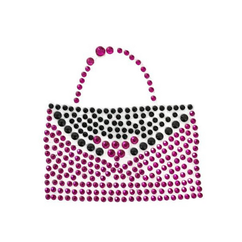 Purse Sticker Pink and Black (Each)