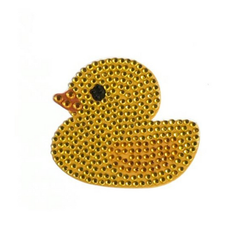 Yellow Duck Glitter Sticker (Each)