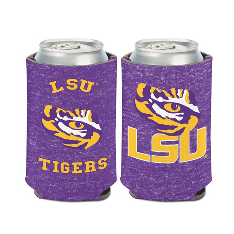 LSU Tigers Heathered Can Cooler (Each)