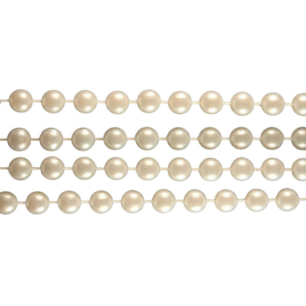 60 22mm Round Pearl White Mardi Gras Beads – Mardi Gras Spot