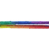 33" Round Metallic Rainbow 6 Section Mardi Gras Beads (Case - 60 Dozen)