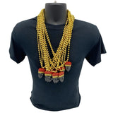 33" 7.5mm Warrior Face Beads (Dozen)