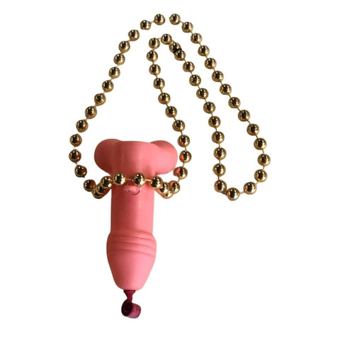 36" 12mm Penis on Gold Necklace (Each)