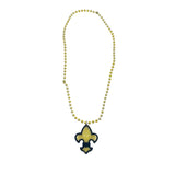 33" Acrylic Black and Gold Fleur de Lis Medallion (Each)
