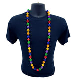 50" Rainbow Berry Bead Mardi Gras Bead (Each)