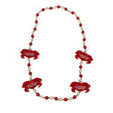 42" Crab with Red, White and Gold Beads (Each)