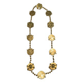 40" Skull and Sword Medallion Mardi Gras Beads (Each)