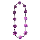 40" Skull and Sword Medallion Mardi Gras Beads (Each)
