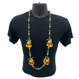 42" Mardi Gras Jester Rubber Duck Mardi Gras Beads (Each)