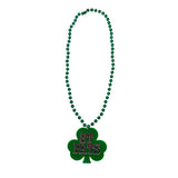 33" St. Patricks Bead with Shamrock Medallion (Each)