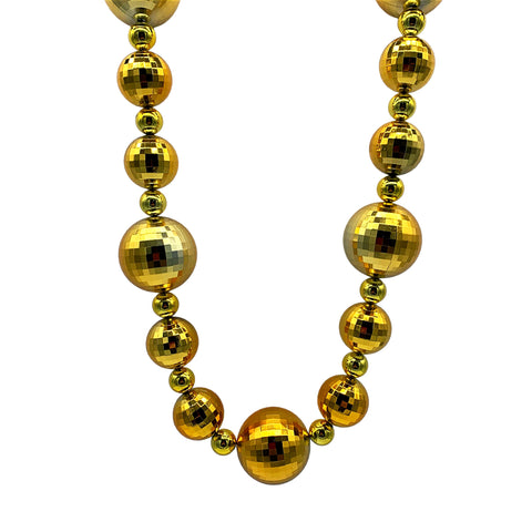 44" 20/40/60mm Gold Globe Necklace (Each)